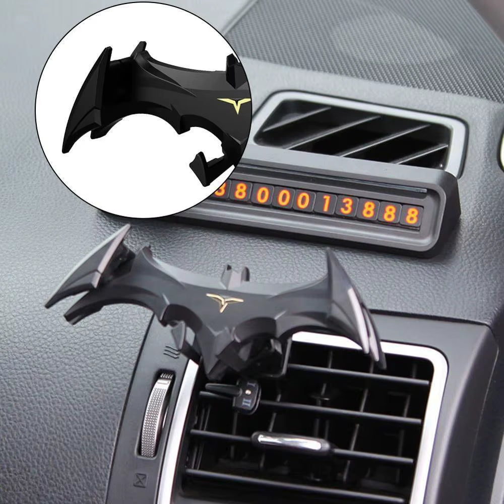 Soporte de móvil para coche con forma de murciélago